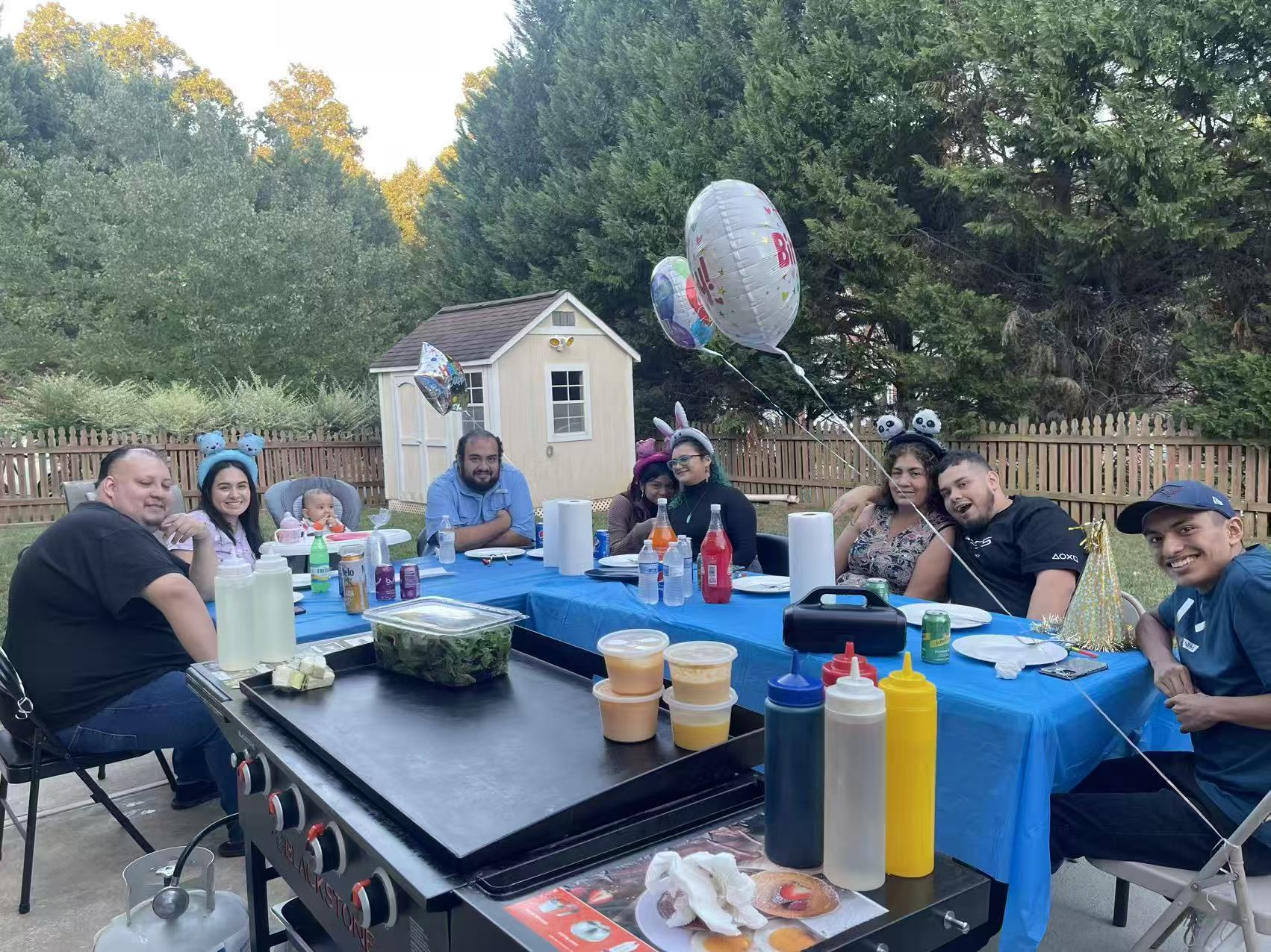 Private hibachi catering for family event in Virginia Beach